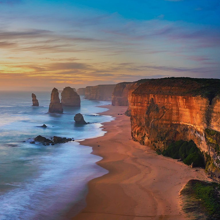 Sunset, great ocean